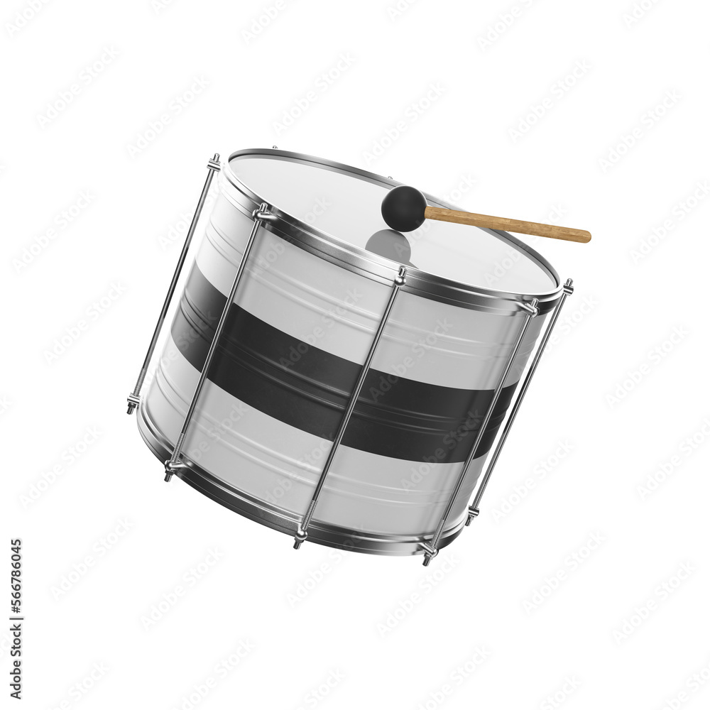 Bumbo de carnaval isolado para composição Bumbo de carnaval isolado para composição