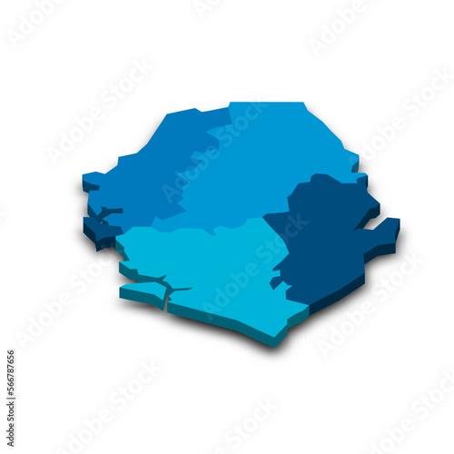 Sierra Leone political map of administrative divisions