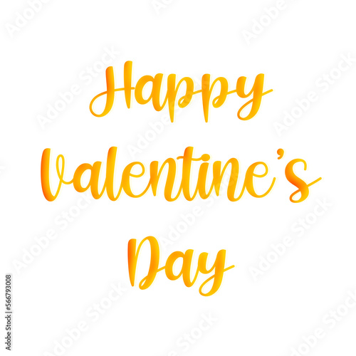 Happy Valentine’s day gold written card