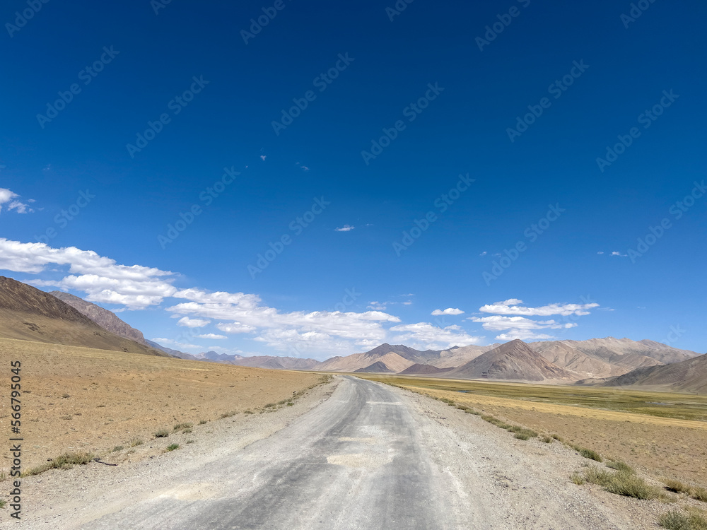 Low mountains of Pamir in Murgab.