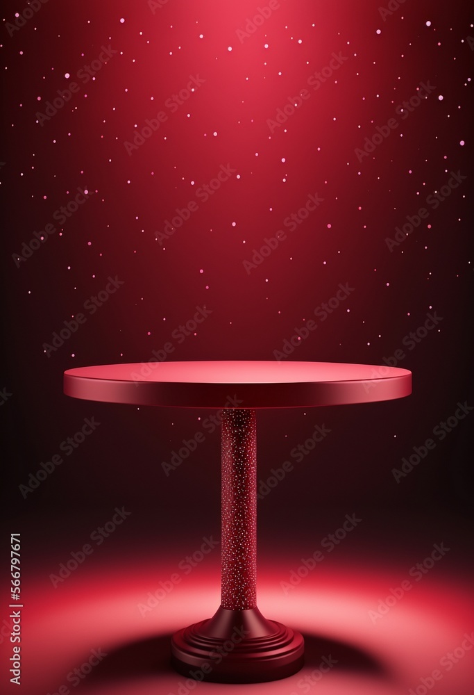 Podium for product advertisement or restaurant menus with colorful background, minimalist design Generative AI Podium for product advertisement or restaurant menus with colorful background, minimalist design Generative AI
