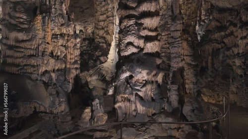 Beautiful stalactites from cave Baradla in Aggtelek