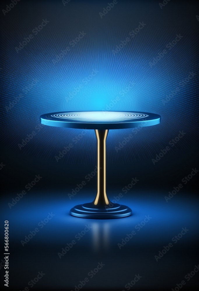 Podium for product advertisement or restaurant menus with colorful background, minimalist design Generative AI Podium for product advertisement or restaurant menus with colorful background, minimalist design Generative AI