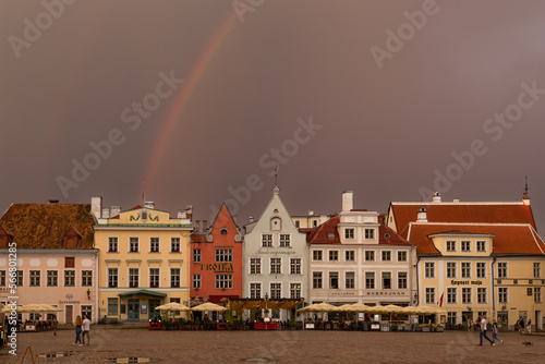 Tallinn streets at night
