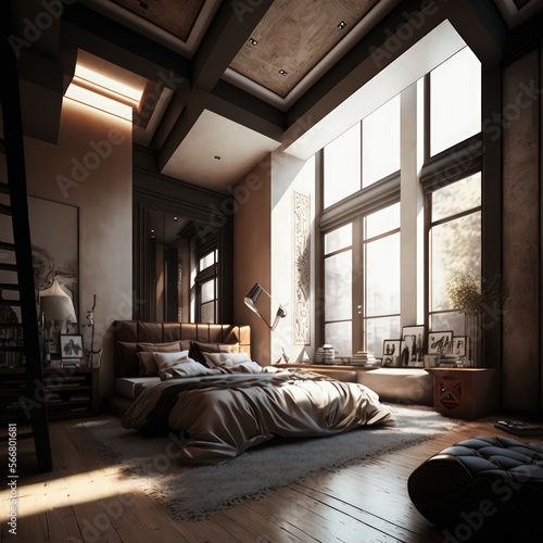 Chambre à coucher confortable © Imagin8Design