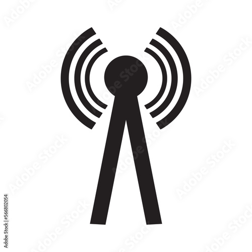 signal towers icon logo vector design template