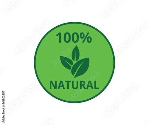 Isolated natural one hundred percent symbol. 