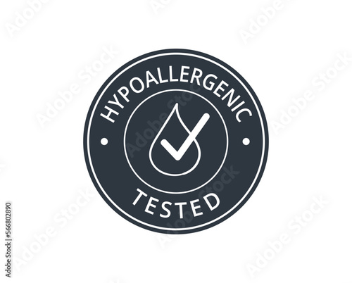 Monochromatic hypoallergenic symbol.