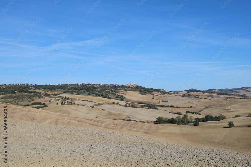 View to Val d'Orcia in Tuscany, Italy
