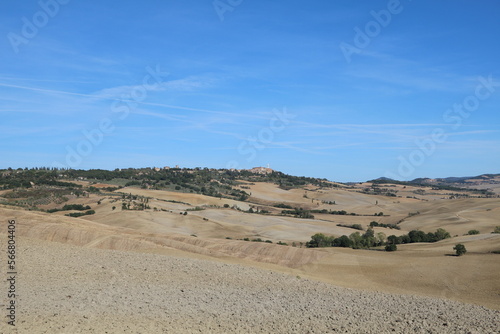 View to Val d'Orcia in Tuscany, Italy 