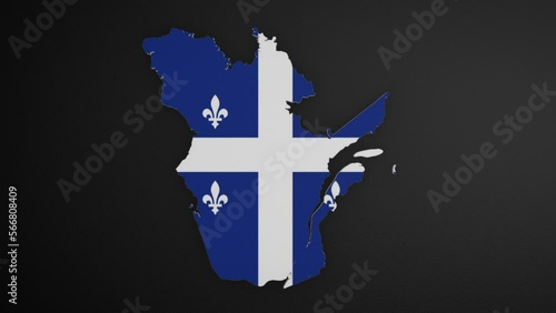 Quebec - Canada Province Border Map Intro