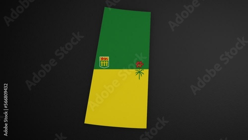 Saskatchewan - Canada Province Border Map Intro