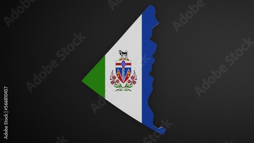 Yukon - Canada Province Border Map Intro