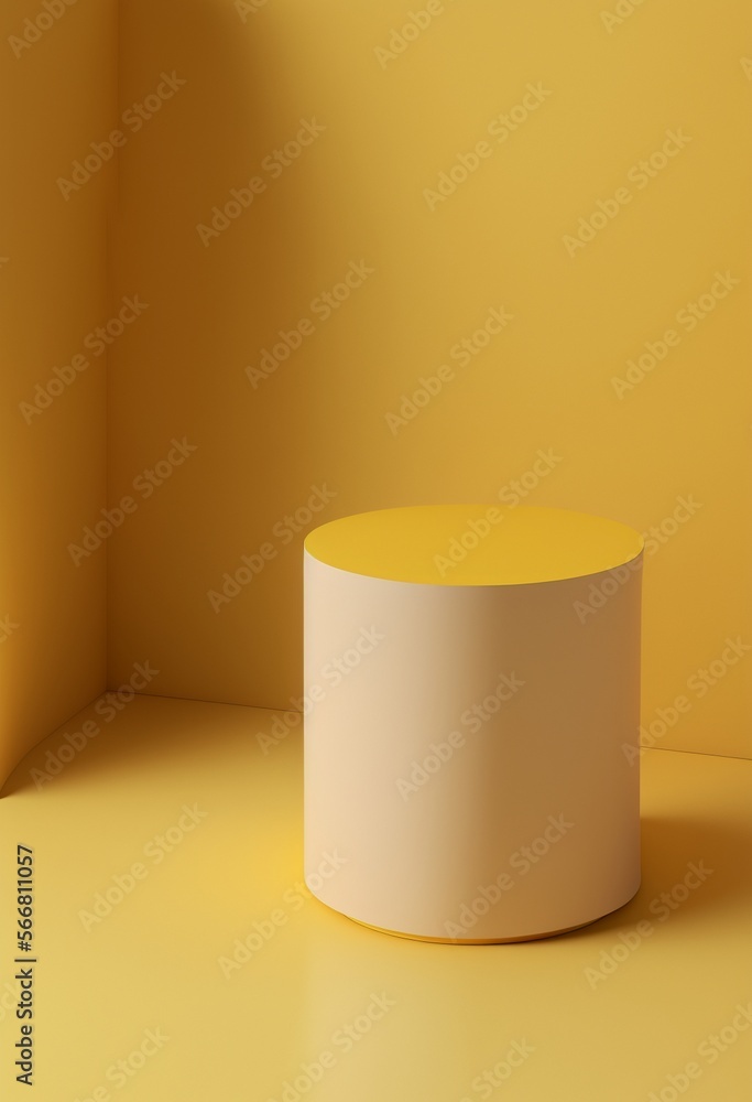 Podium for product advertisement or restaurant menus with colorful background, minimalist design Generative AI Podium for product advertisement or restaurant menus with colorful background, minimalist design Generative AI