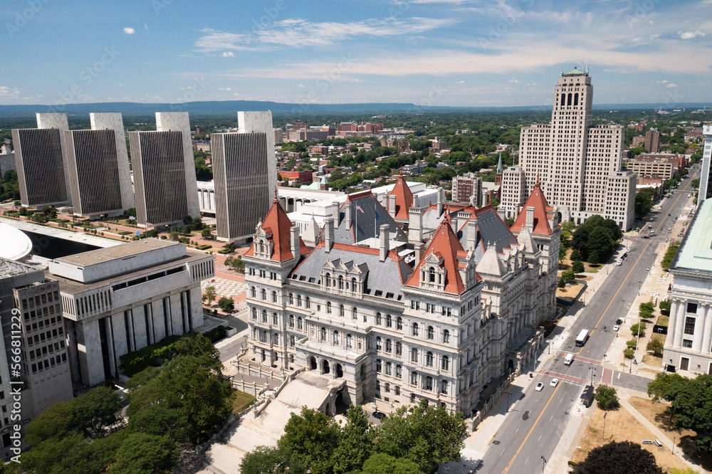 New York state capitol building in Albany, New York