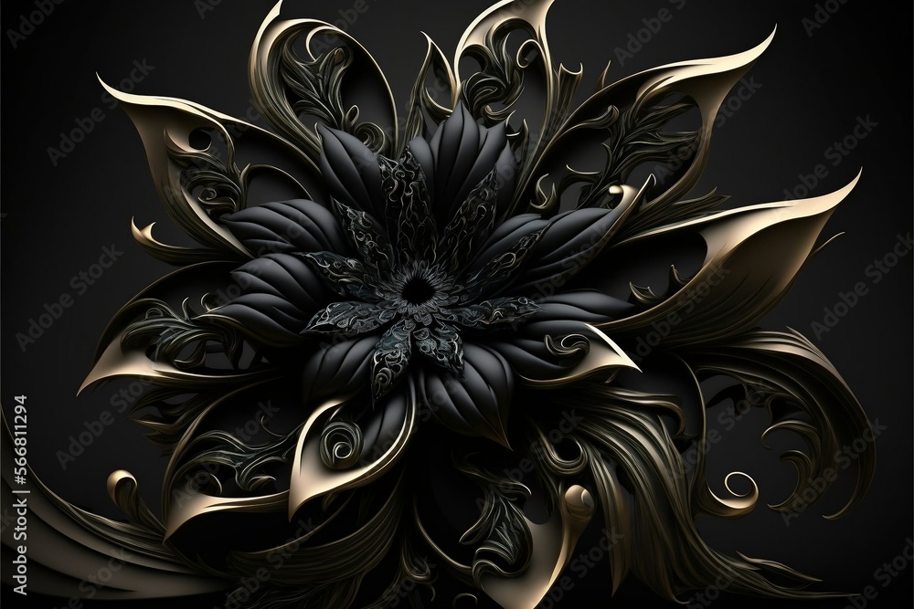 black and white flower in the background black and white flower in the background