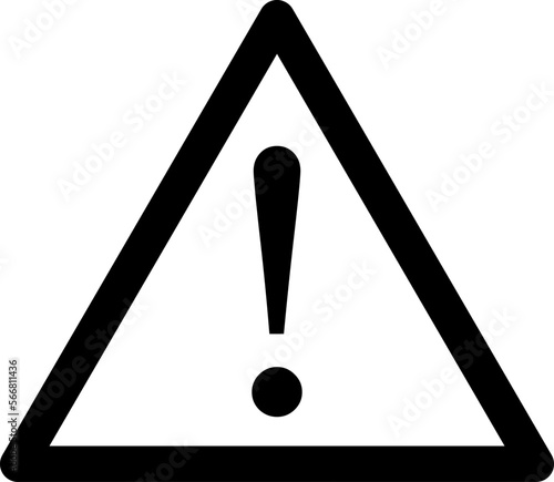 Triangular Danger Warning Exclamation Mark Icon or Attention or System Outage Error Downtime Sign. Vector Image.