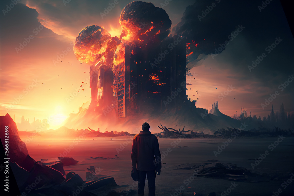 Fototapeta premium The end of days. AI generative.