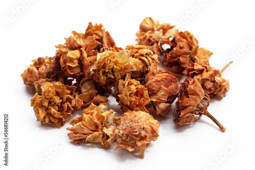 Dried jasmine flowers. Herbal tea