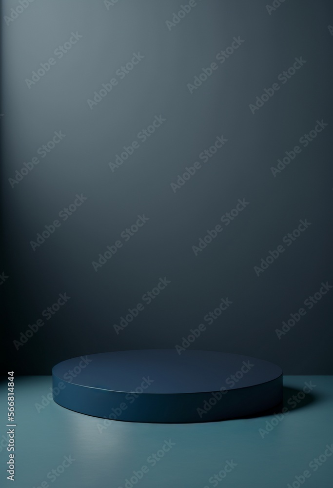Podium for product advertisement or restaurant menus with colorful background, minimalist design Generative AI Podium for product advertisement or restaurant menus with colorful background, minimalist design Generative AI