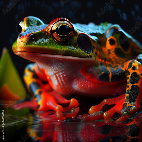 Frog Colourful - Generative AI