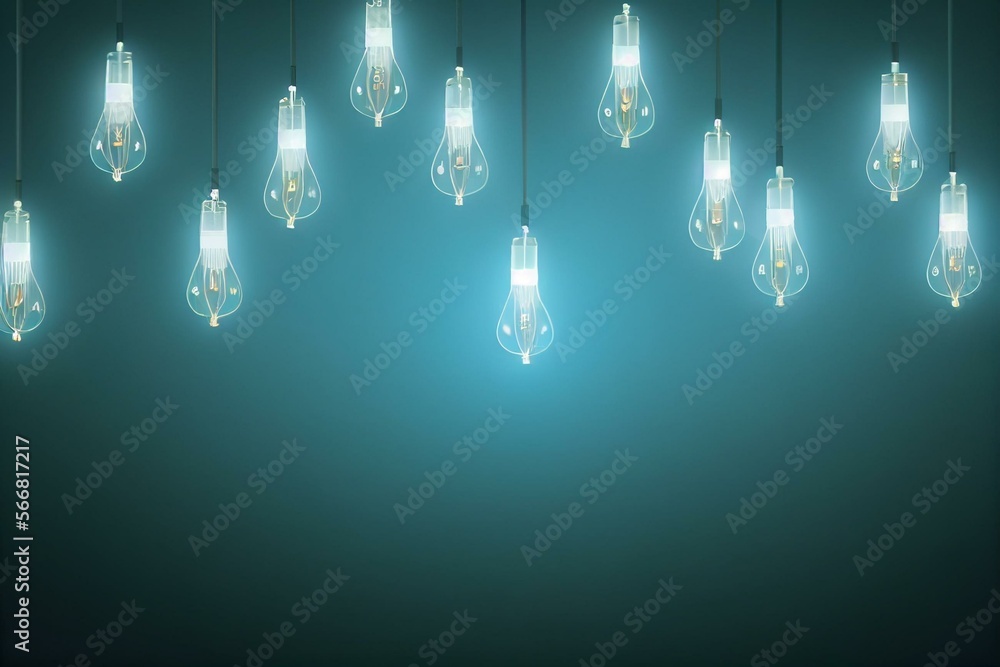 Increase in electricity prices and bills concept background with blue