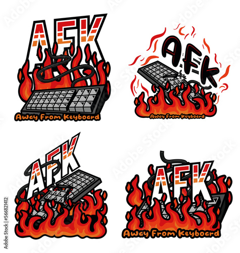 AFK keyboard burned
