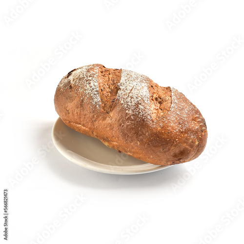 Whole wheat bread. There are photo and vector versions for design idea. Different from other types, bread made with whole wheat is a little bit tough, dry. It is very famous in Europe, North America