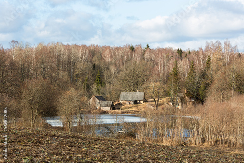 Wallpaper Mural Early spring in Latvia, fields, rivers and landscapes Torontodigital.ca