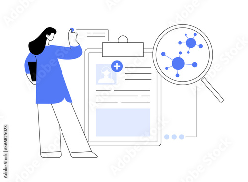 Human papillomavirus HPV abstract concept vector illustration.