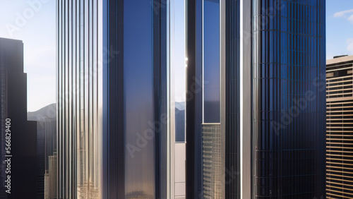 modern skyscraper in the city, business, Generative AI