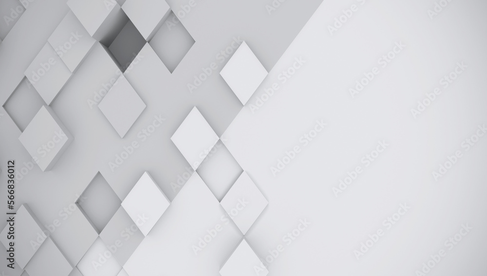 Abstract background of rhombuses. Gray color. 3d rendering. Abstract background of rhombuses. Gray color. 3d rendering.