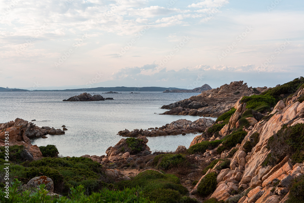 Landscapes in the Mediterranean on the coast of Sardinia, La Maddalena Landscapes in the Mediterranean on the coast of Sardinia, La Maddalena