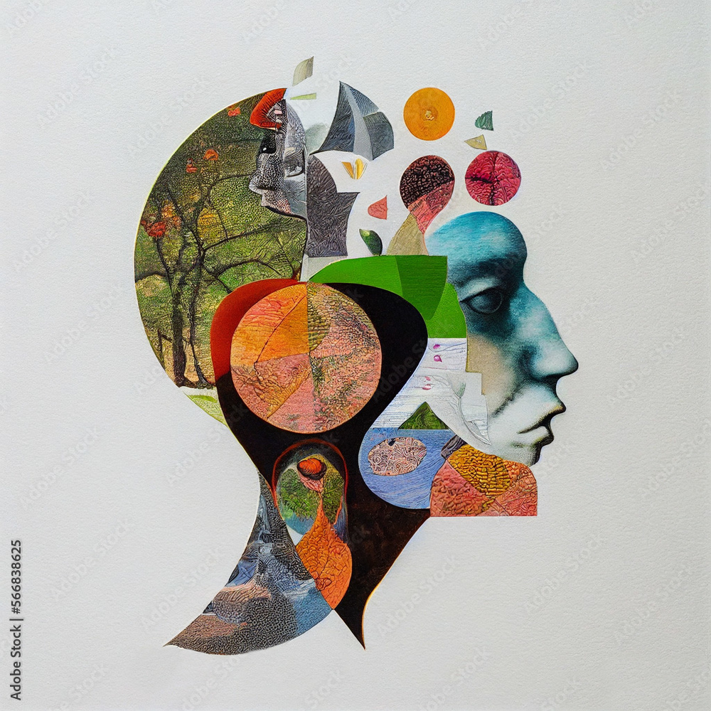 Mental States collage aesthetic, imagination, creativity, thought ...