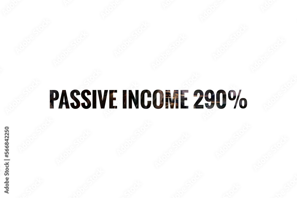 Passive Income Business Sign Illustration Design Passive Income Business Sign Illustration Design
