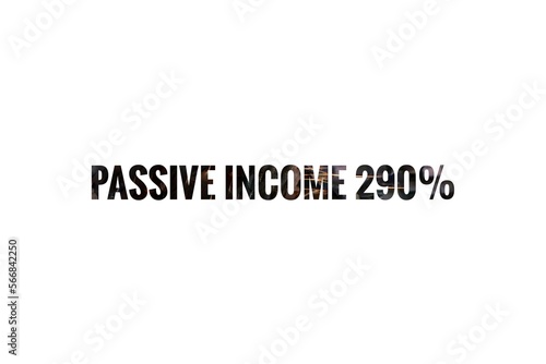 Passive Income Business Sign Illustration Design photo