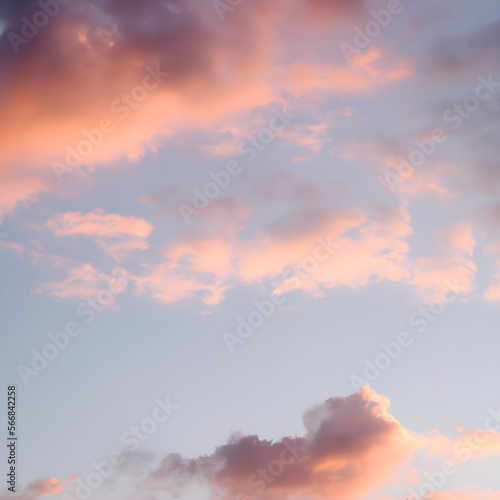 Pink Cloudy Sunset