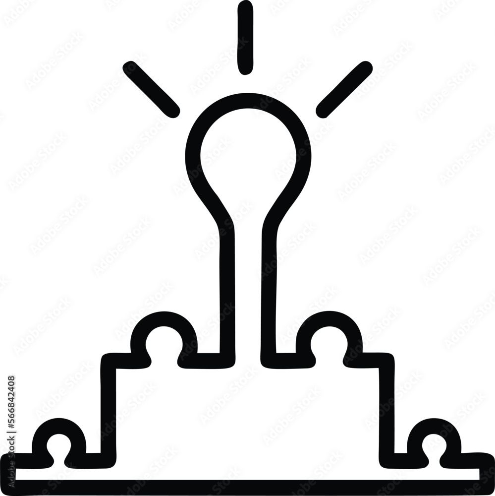 Idea icon symbol vector image, illustration of creative light concept design Idea icon symbol vector image, illustration of creative light concept design