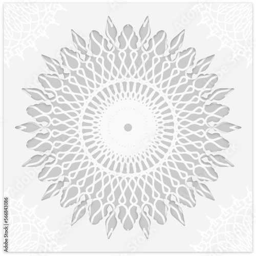 lace pattern mandala frame design