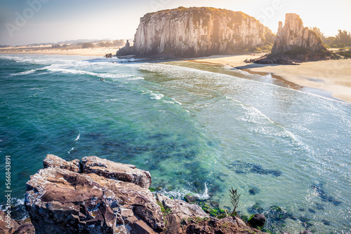 Guarita Beach in Torres city, Rio Grande do Sul state, Southern Brazil