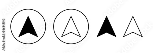 Compass icon vector for web and mobile app. arrow compass icon sign and symbol
