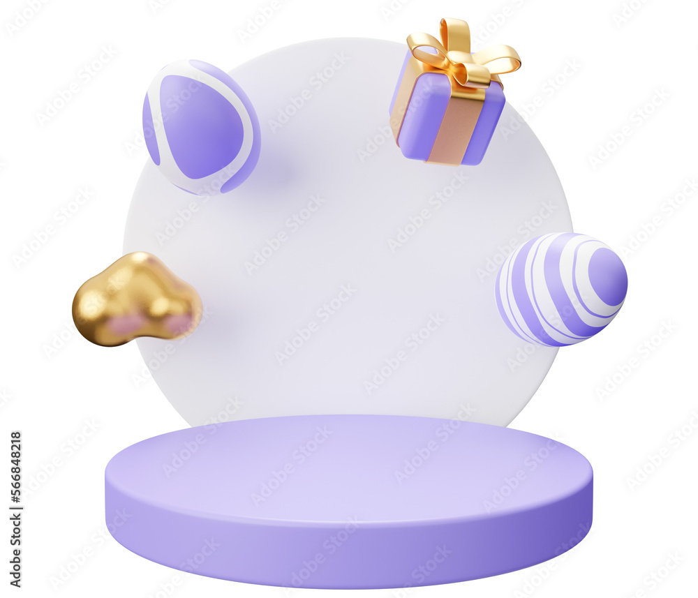 easter egg podium arch 3d render easter egg podium arch 3d render