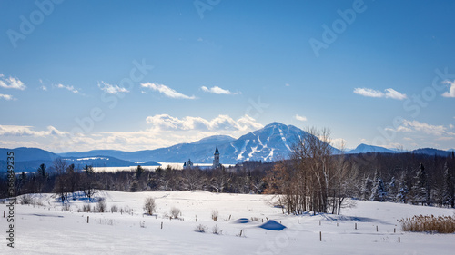 View of Mount Owl's Head in the Eastern Townships in winter © santinovchphoto.com