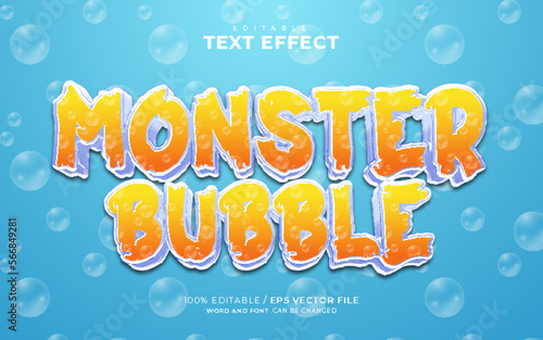 Monster Bubble Editable Text Effect