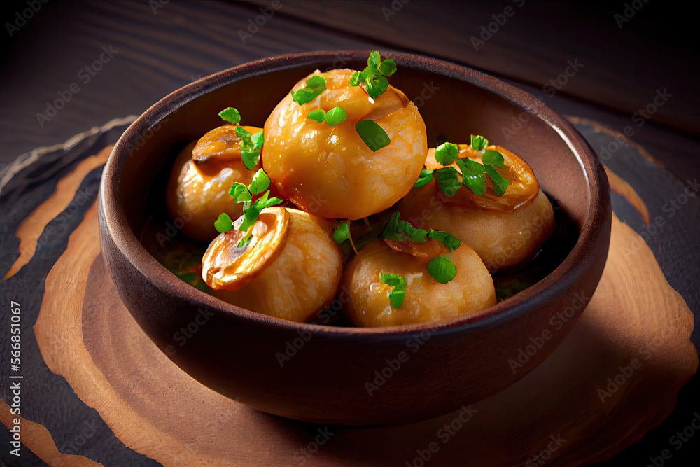 Baked dough with decoration Baked dough with decoration