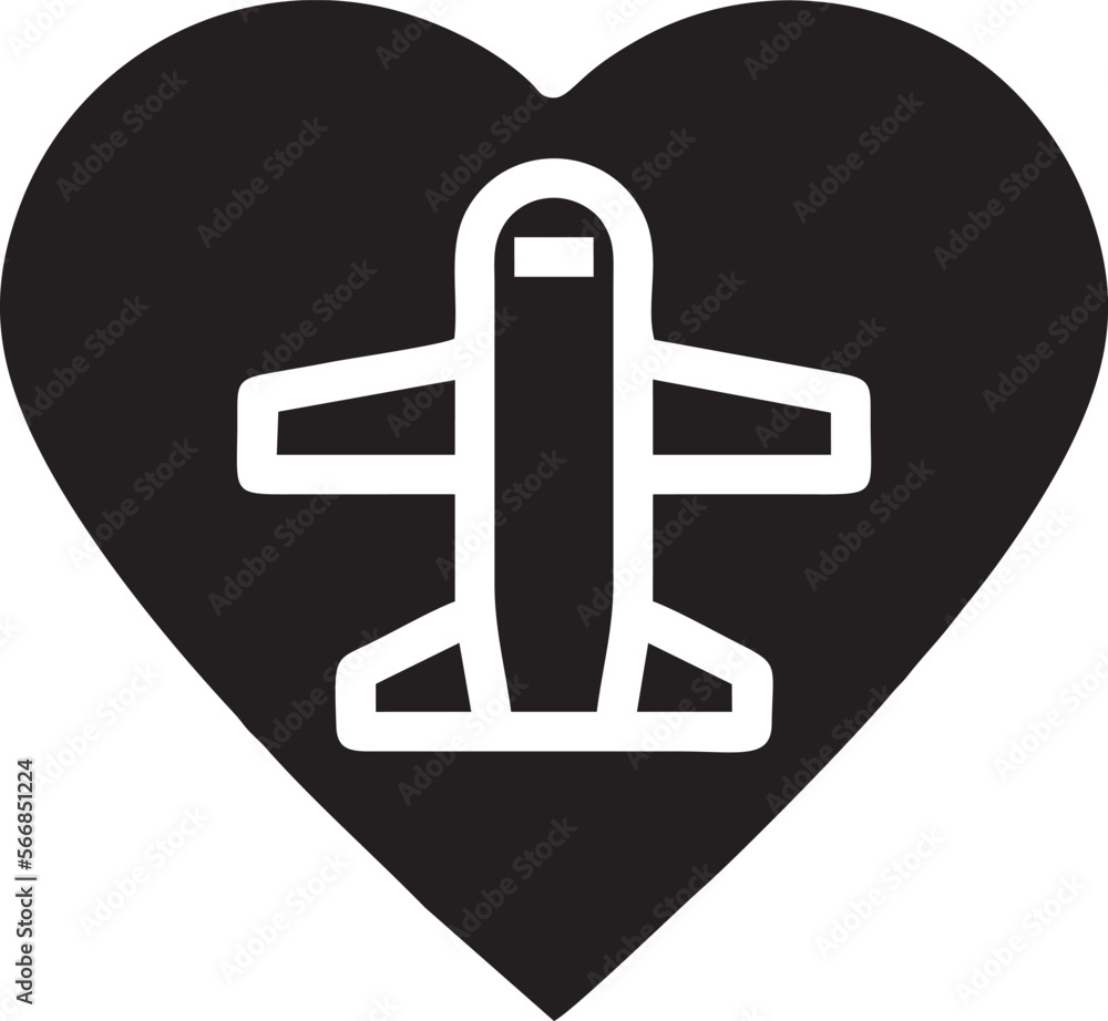 airplane icon symbol in a black image, flight illustration vector image airplane icon symbol in a black image, flight illustration vector image