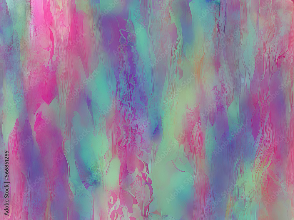 Abstract Pastel Background, Inky Flow Generative AI Illustration