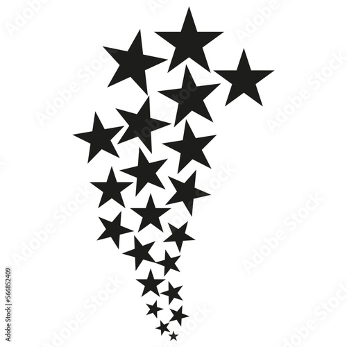 Stars icons cluster. Party poster design. Vector illustration.