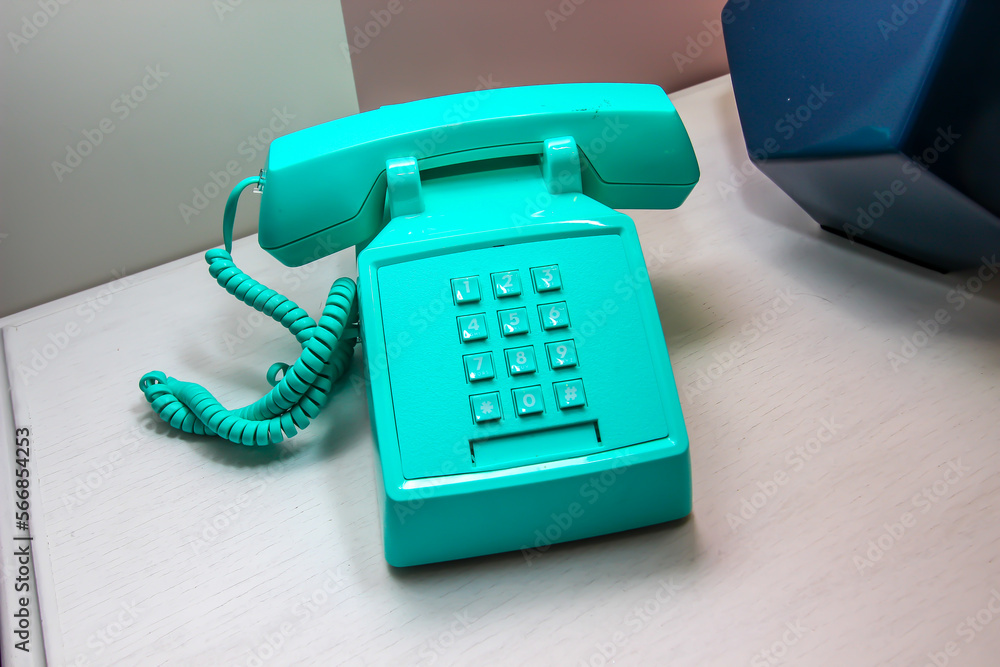 Retro Turquois Touch Tone Telephone Retro Turquois Touch Tone Telephone