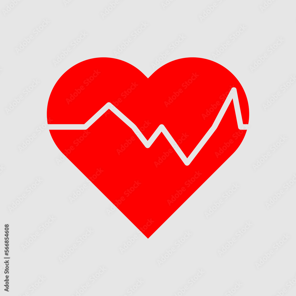 heartbeat vector icon, vector best flat icon trendy style illustration on white background..eps heartbeat vector icon, vector best flat icon trendy style illustration on white background..eps